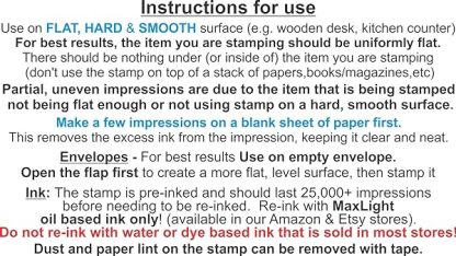 Love Arrow Personalized Self Inking Return Address Stamp Bundle With Refill Ink And 100 Matching Address Label Stickers B01mfgo853 5
